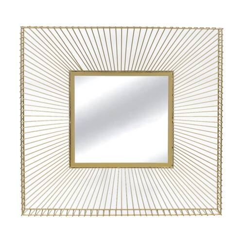 NF Living Reflectric Mirror 91x91cm Metal & Glass Finish - Gold