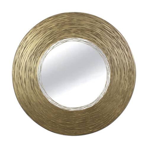 NF Living Glow Getter Mirror 91cm Metal & Glass Finish - Gold