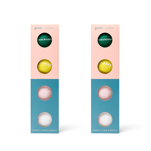 2x 4PK Gummi The Commons Dog Tennis Balls Fetch Toy Small