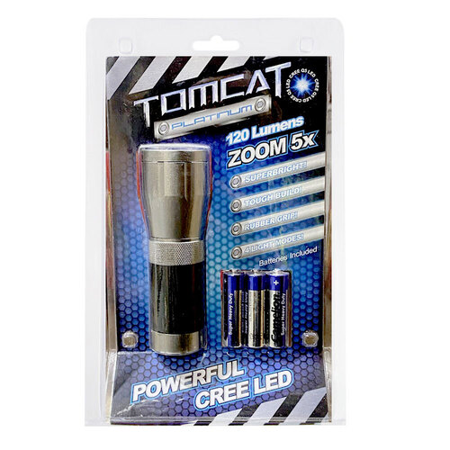 Tomcat Platinum 3AA Cree Torch Inc. Batteries