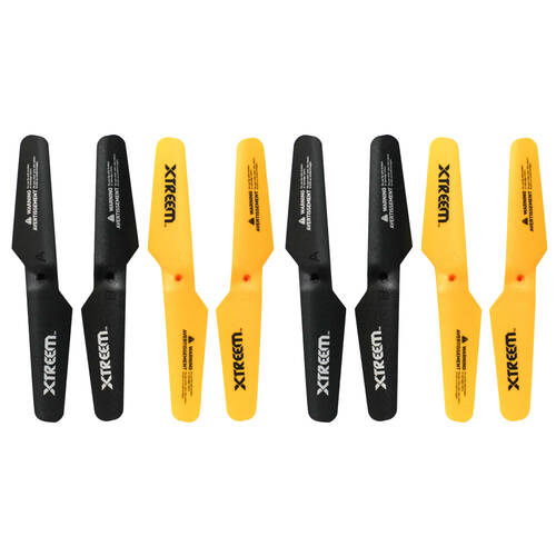 8pc Xtreem Raptor Eye Rotor Blades (Front&Rear)