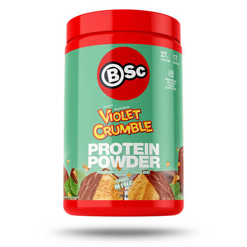 BSc x Violet Crumble Protein Powder Post Workout 700g Chocolate Mint