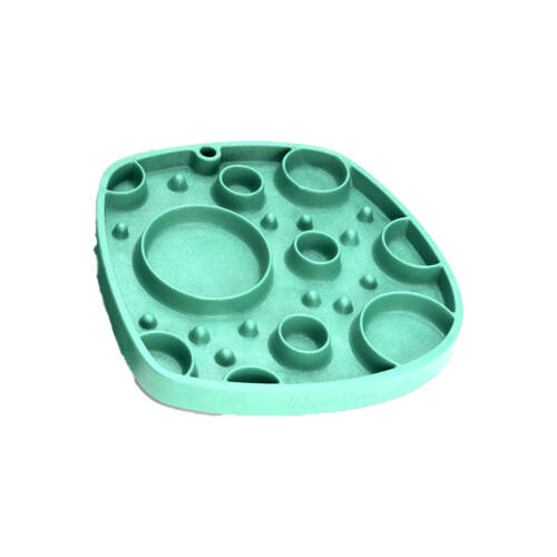 West Paw Bubbles Feast Pet Dog Lick Mat Slow Feeder Plate Kelp