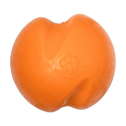 West Paw Jive Pet Dog Ball Throwing Soft Chew Toy Large Tangerine