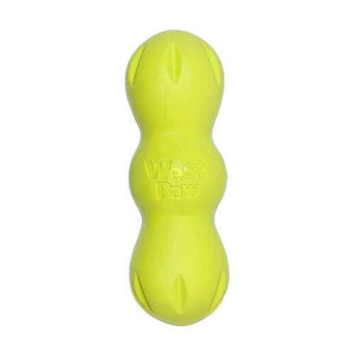 West Paw Rumpus Durable Pet Dog Throwing Soft Super Chew Toy Small Granny Smith