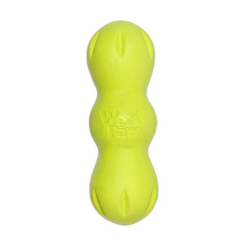 West Paw Rumpus Durable Pet Dog Throwing Soft Super Chew Toy Medium Granny Smith