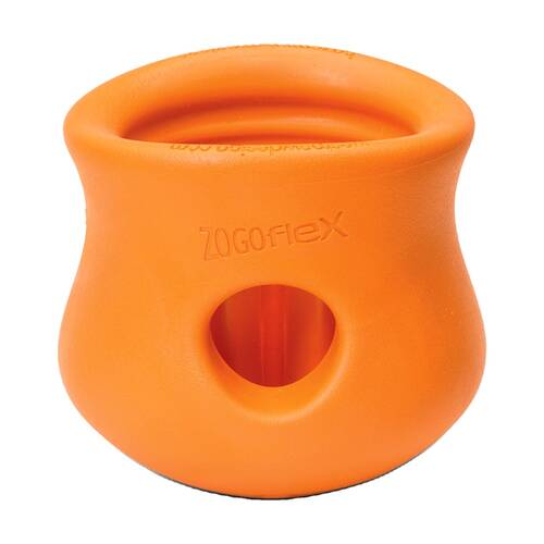 West Paw Toppl Stopper Pet Dog Feeding Accessory Small Tangerine