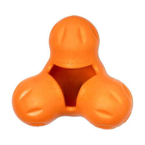 West Paw Tux Pet Dog Treat Dispenser Soft Chew Toy Small Tangerine