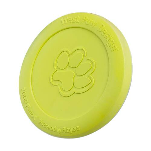West Paw Zisc Pet Dog Flying Disc Fetch Throwing Toy Small Granny Smith