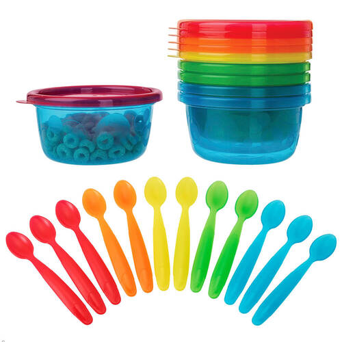 18PK The First Years Take & Toss Bowls/Spoons