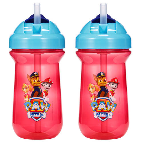2pc The First Years Flip Top Straw Cup - Paw Patrol