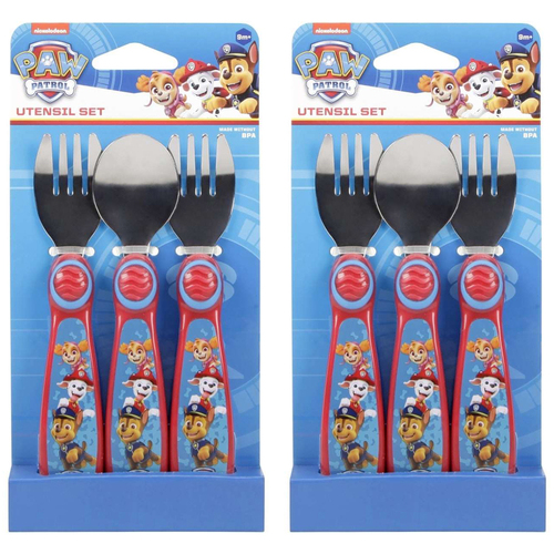 6pc Nickelodeon Paw Patrol Utensil/Cutlery Set 9m+