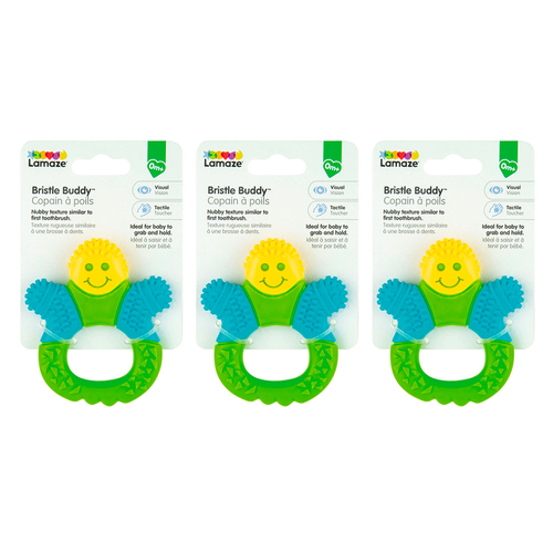 3PK Lamaze Bristle Buddies Kids/Toddler/Baby Toy 0m+ Assorted