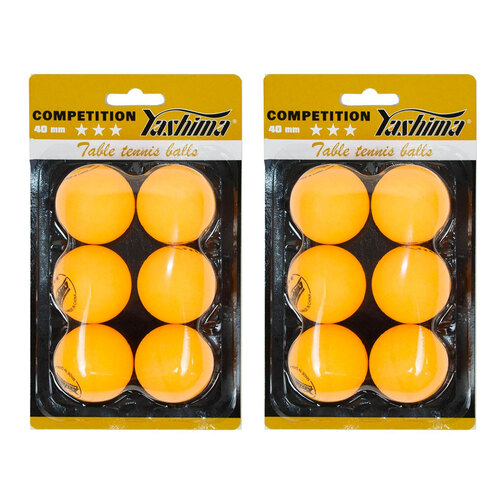 2PK Yashima 3 Star ITTF Approved Table Tennis Balls - Orange