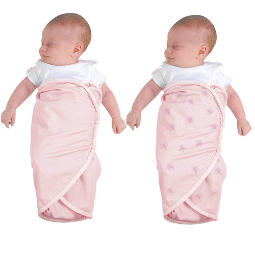 2pc The First Years Easy Wrap Swaddlers - Pink Butterfly