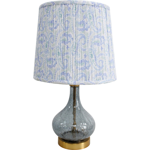 LVD Farrow Forest Glass/Metal/Linen 77.5cm Lamp Home/Office Table Decor 