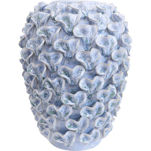 LVD Ceramic Flower Vase Succulent Home Decor 22x30cm Blue