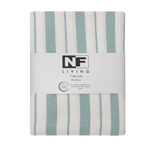 NF Home & Entertaining Essentials French Table Cloth 32x26cm Striped Blue