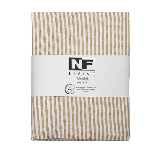 NF Home & Entertaining Essentials Maison Table Cloth 32x26cm Striped Beige