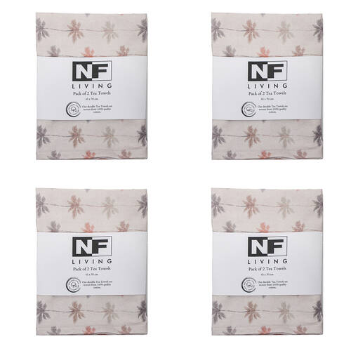 4x 2pc NF Home & Entertaining Essentials Lip Balm Tea Towel 45x70cm