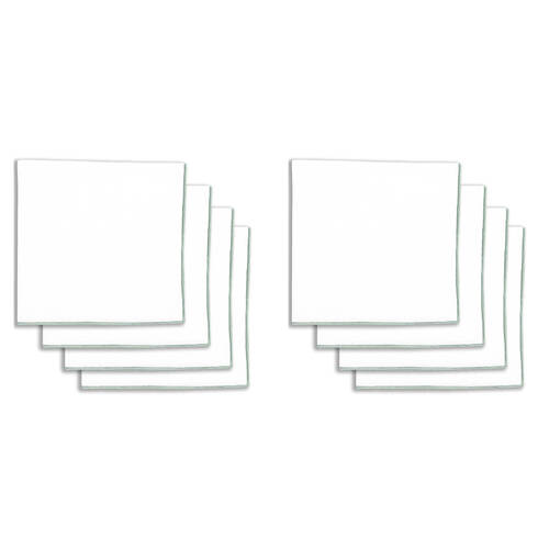 2x 4pc NF Home & Entertaining Essentials Bourdon Napkins 45x45cm Solid Sage