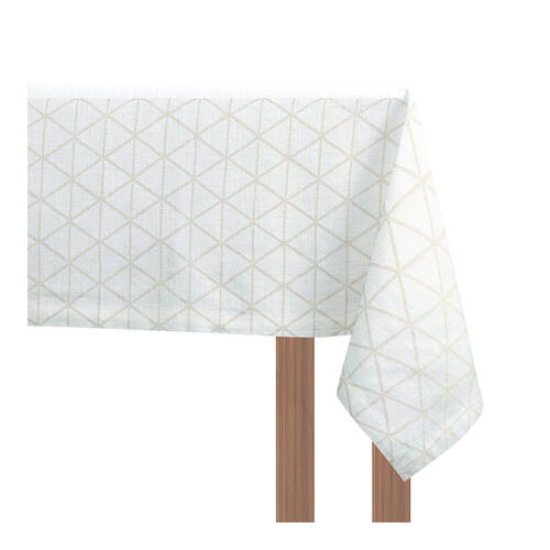 NF Home & Entertaining Essentials Jacquard Table Cloth 150x180cm Taupe