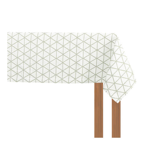 NF Home & Entertaining Essentials Jacquard Table Cloth 150x250cm Woven Olive