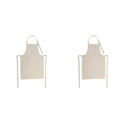 2PK NF Home & Entertaining Essentials Elysian Apron 26x25cm Solid Taupe