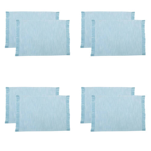 4x 2pc NF Home & Entertaining Essentials Elysian Placemat 33x45cm Solid Blue