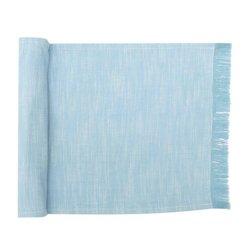 NF Home & Entertaining Essentials Elysian Table Runner 36x12cm Woven Blue