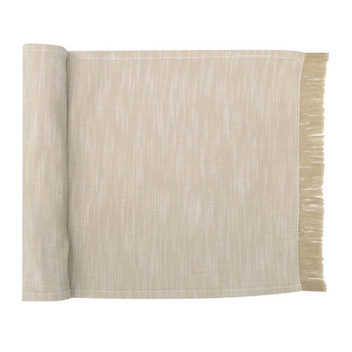 NF Home & Entertaining Essentials Elysian Table Runner 35x250cm Woven Beige