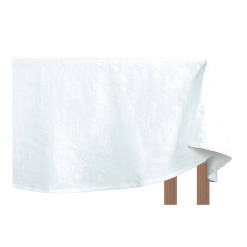 NF Home & Entertaining Essentials Elysian Round Table Cloth 32x26cm Solid White