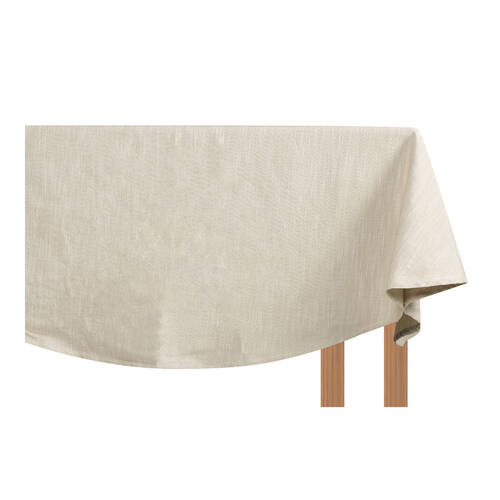 NF Home & Entertaining Essentials Elysian Round Table Cloth 220cm Taupe