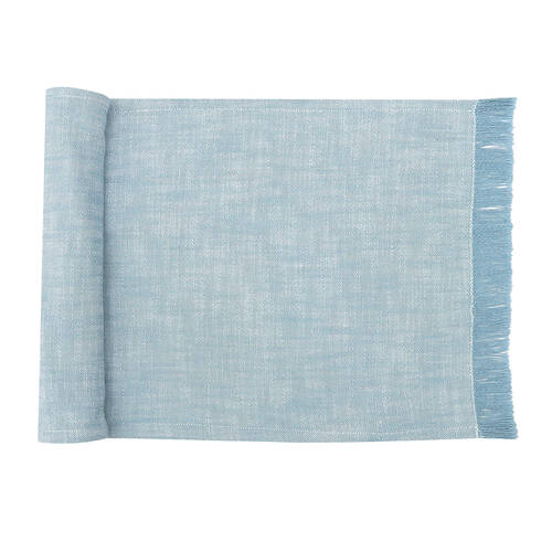 NF Home & Entertaining Essentials Sublime Table Runner 28x13cm Woven Blue