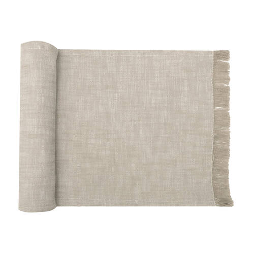 NF Home & Entertaining Essentials Sublime Table Runner 28x13cm Woven Taupe