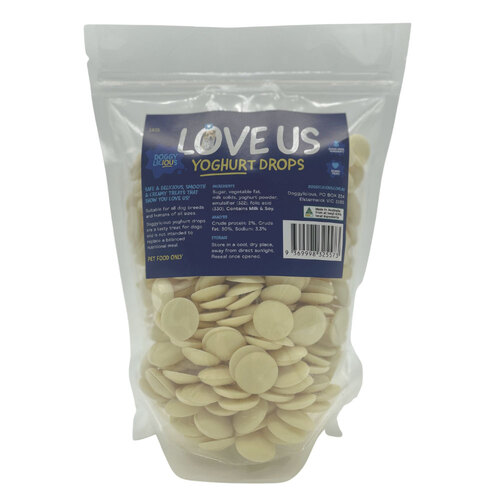 1kg Doggylicious Dog Treat Drops Yoghurt 