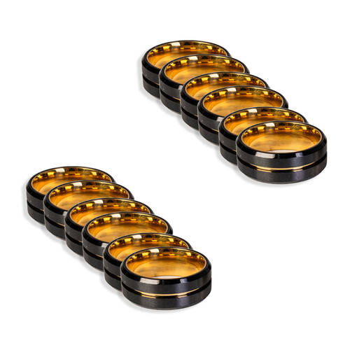 12PK Rotating Fidget Finger Ring Stress Relief Continuous Use Sensory Toy Assorted