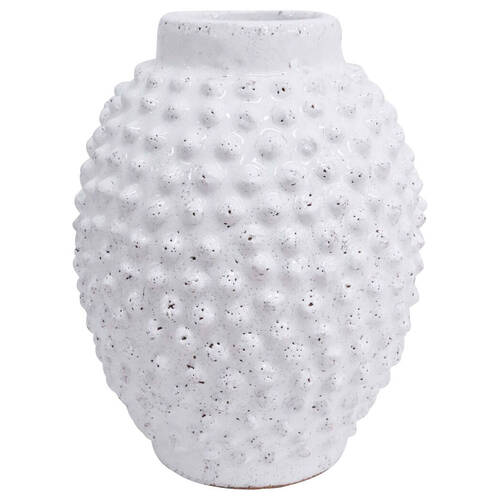 LVD Avia Terracotta Flower Vase Decor 32x23cm - White