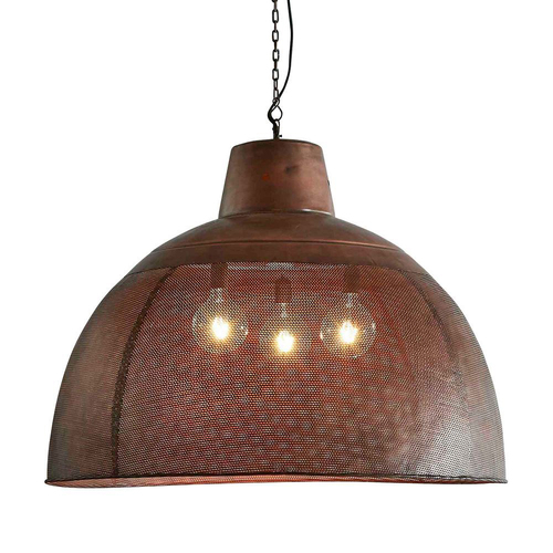 Belle Riva Iron Ceiling Pendant Light Extra Large 110cm - Antique Copper