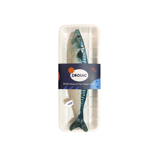 Zodiac Mackerel Fish Catnip Pet Cat Interactive Fun Play Toy