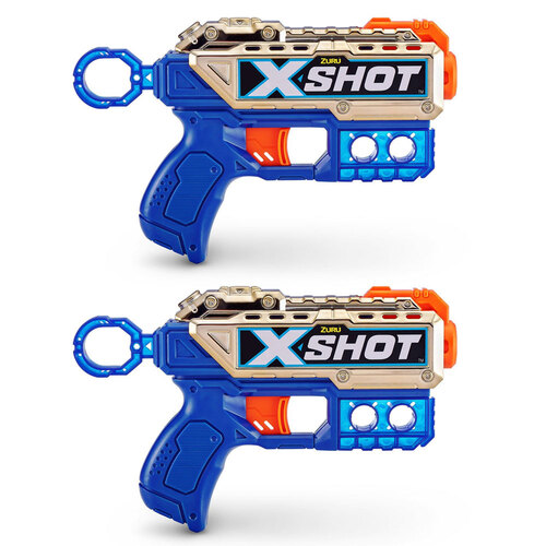 Zuru XShot Royale Edition Double Kickback Toy Gun w/ 8 Darts 8y+