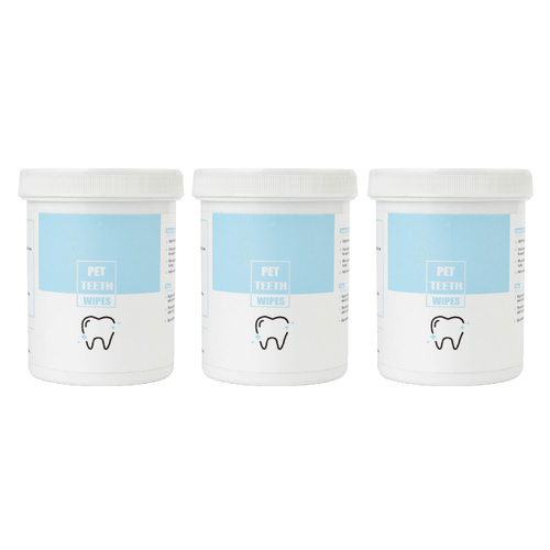 3x 150pc Zodiac Pet Dog/Cat Grooming Teeth Cleaning Dental Wipes