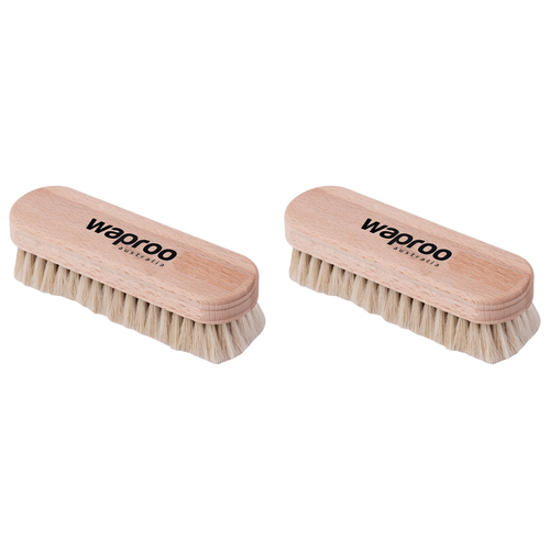 2PK Waproo Platinum Goat Hair Shoe Polishing & Buffing Brush