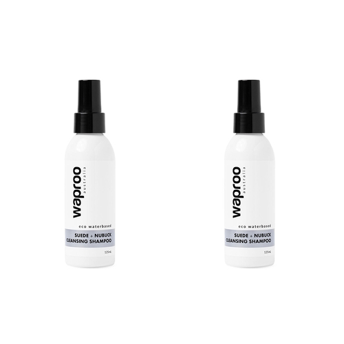 2PK Waproo Platinum Suede & Nubuck Cleansing Shampoo 125ml