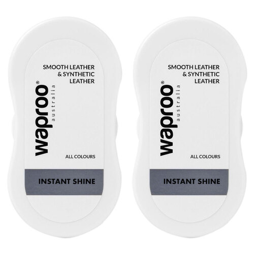 2PK Waproo Platinum Instant Shoe Polish/Shine All Colours